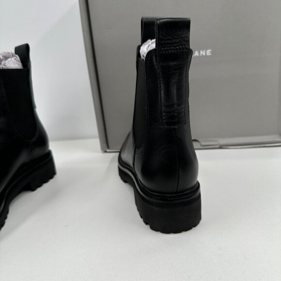 Everlane The Lug Chelsea Boot in Black sz 6.5 Women's Leather Ankle Chunky Sole - Picture 6 of 9